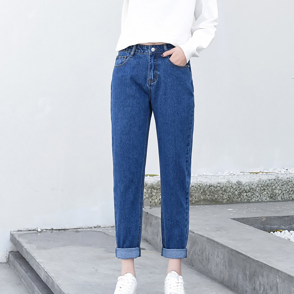 Wide-Leg Denim Pants with a Modern Korean-Inspired Design – Perfect for Everyday Wear