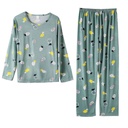 Women's Long-Sleeve Pajama Set – Comfortable and Practical Design, Perfect for Daily Use