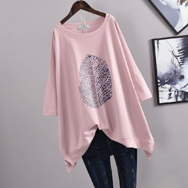 Casual Blouse with an Elegant Print and Practical Cut – Perfect for Daily Wear