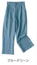 Women's wide-leg pants – made from a comfortable cotton and linen blend for a stylish casual look