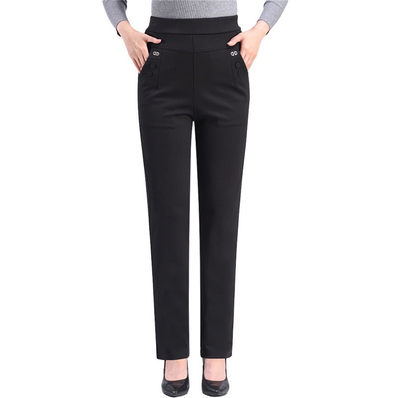 Loose straight-leg high-waist pants for women – featuring a comfortable and stylish casual design