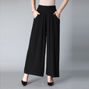 Women's Wide-Leg Pants with Elastic Waist