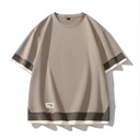 Men’s Short-Sleeve Top – Modern design with stylish color blocking and refined stitching details