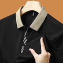 Men's short-sleeve top with a polo collar, combining casual style with classic elegance — perfect for everyday wear