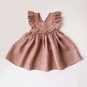 Summer dress for baby girls made of soft cotton, featuring a comfortable and elegant design perfect for warm summer days