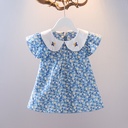 A floral girls' dress with a modern design that reflects elegance and femininity — a perfect choice for your little one's look on special occasions
