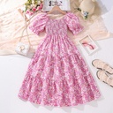 Elegant girls' dress with a princess-style design inspired by European and American fashion — perfect for special occasions and stylish looks