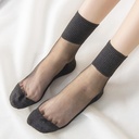 Ultra-Thin Transparent Mid-Calf Women's Socks – Perfect for Spring and Summer
