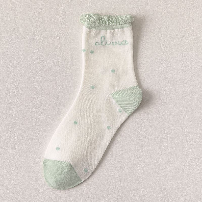 Lightweight Jacquard Cotton Tube Socks – Soft, Breathable, and Stylish