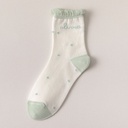 Lightweight Jacquard Cotton Tube Socks – Soft, Breathable, and Stylish