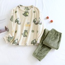 Coral Fleece Thickened Pajamas Two-piece Set