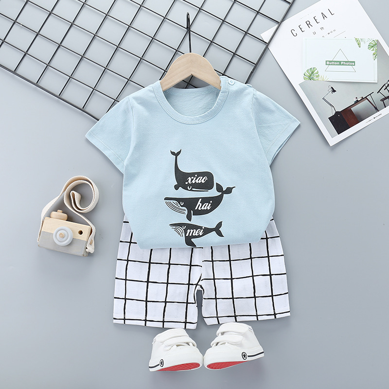 Children's Summer Short-Sleeved Set – Made of Pure Cotton