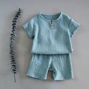 Two-Piece Summer Outfit for Kids – Comfortable Casual Design Made of Pure Cotton for Both Genders