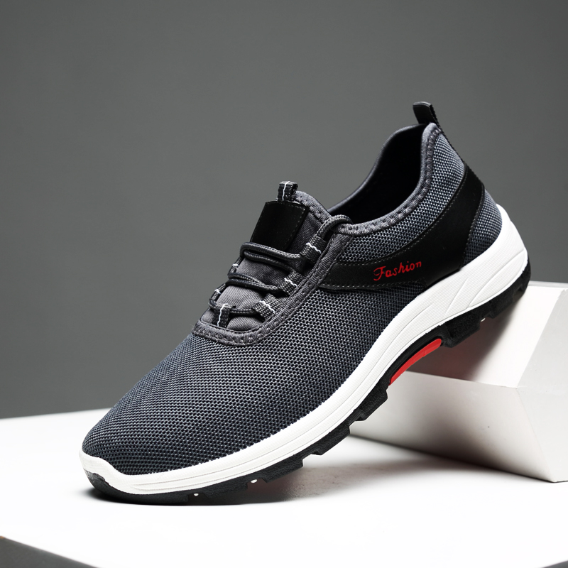 Modern athletic shoes made of lightweight fabric