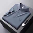 Men's Summer Polo Shirt with Short Sleeves – Classic Design with High Quality and Elegant Embroidered Details