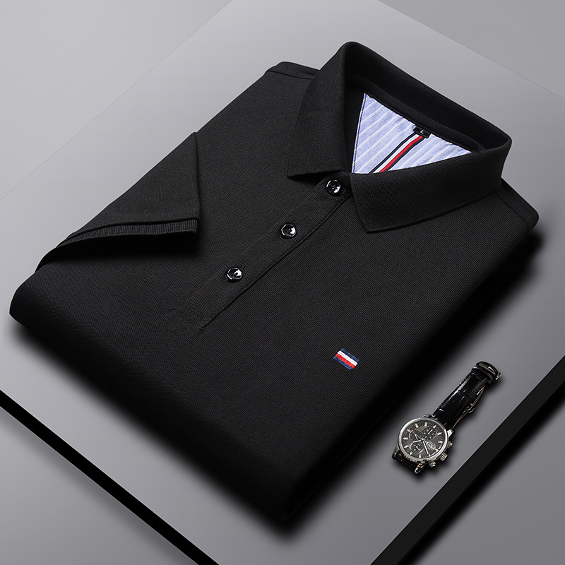Men's summer polo blouse with short sleeves and a classic collar – modern, lightweight design for a stylish casual look
