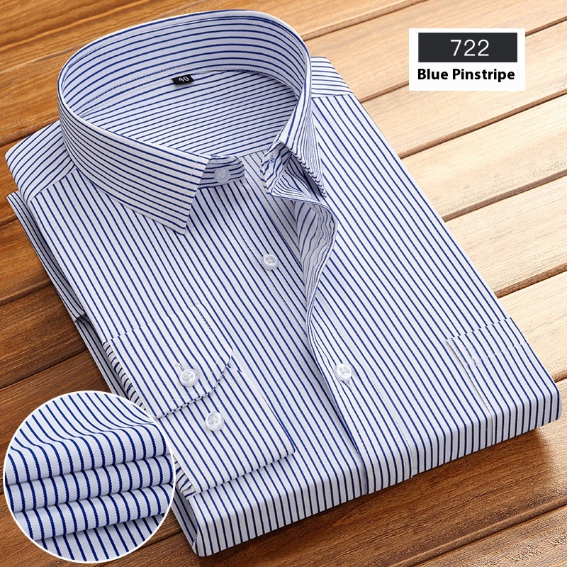 Elegant men's long-sleeve cotton shirt – a perfect choice for both formal and business looks