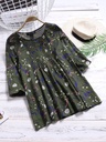 Loose summer women's shirt made from a cotton-linen blend — comfortable and breathable for a stylish, practical look