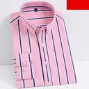 Elegant men's striped shirt with long sleeves and stretchy fabric for a comfortable, modern look