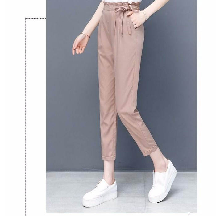 Women's casual slim-fit cropped pants