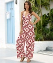 Elegant women's jumpsuit with a halter design and wide legs, perfect for everyday looks