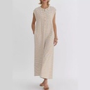 Women's casual jumpsuit with a simple, elegant, and comfortable design—perfect for everyday wear