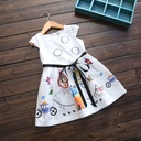 Girls’ princess dress with a Korean design—one piece