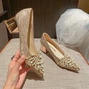Luxury shoes with a French style and an elegant pointed-toe design
