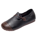Casual shoes with prominent stitching and a durable genuine leather sole