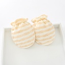 Newborn protective warm cotton anti-scratch gloves with clips