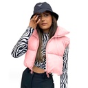 Women's Winter Short Sleeveless Vest – Padded Zip-Up Lapel Jacket