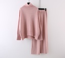 Women’s Casual Two-Piece Set – Blouse with Wide-Leg Pants