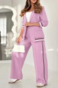 Elegant Two-Piece Solid Color Set