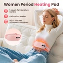 Stomach Heating Belt with Compression, Vibration Massage & Waist Support