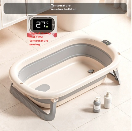Smart Home Foldable Baby Bathtub with Constant Temperature and Large Capacity