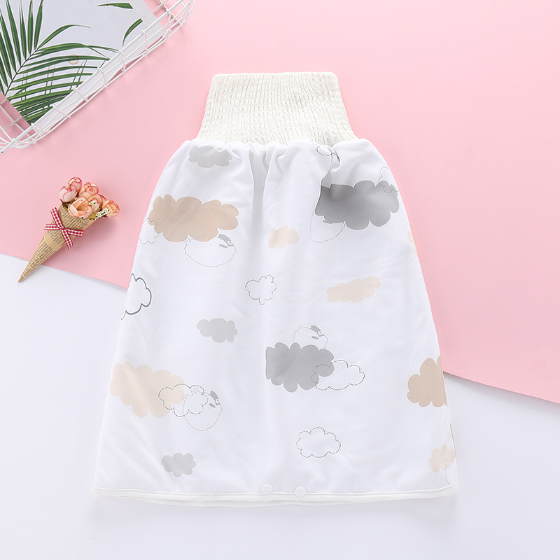 2-in-1 Double-Layer Soft Washable Baby Diaper Skirt