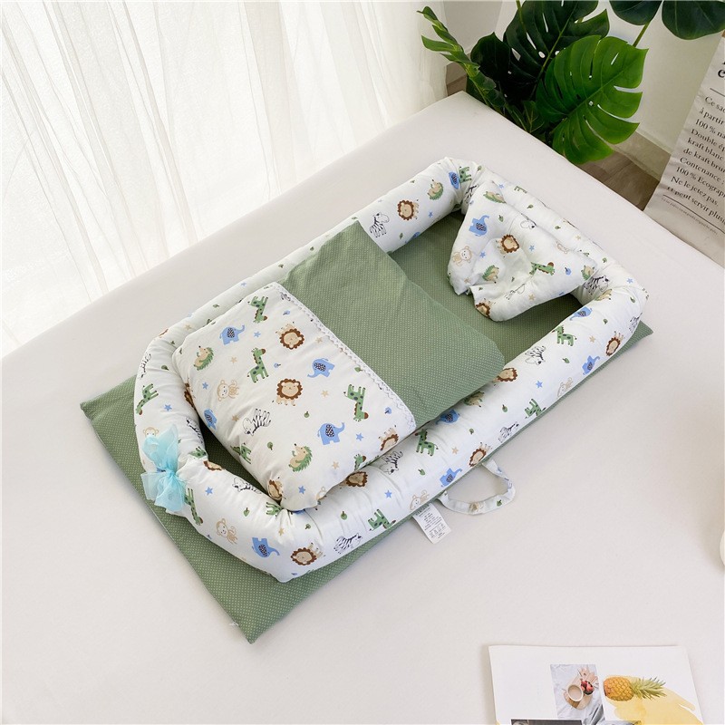 Removable High-Edge Septal Crib Bed with Anti-Pressure Design