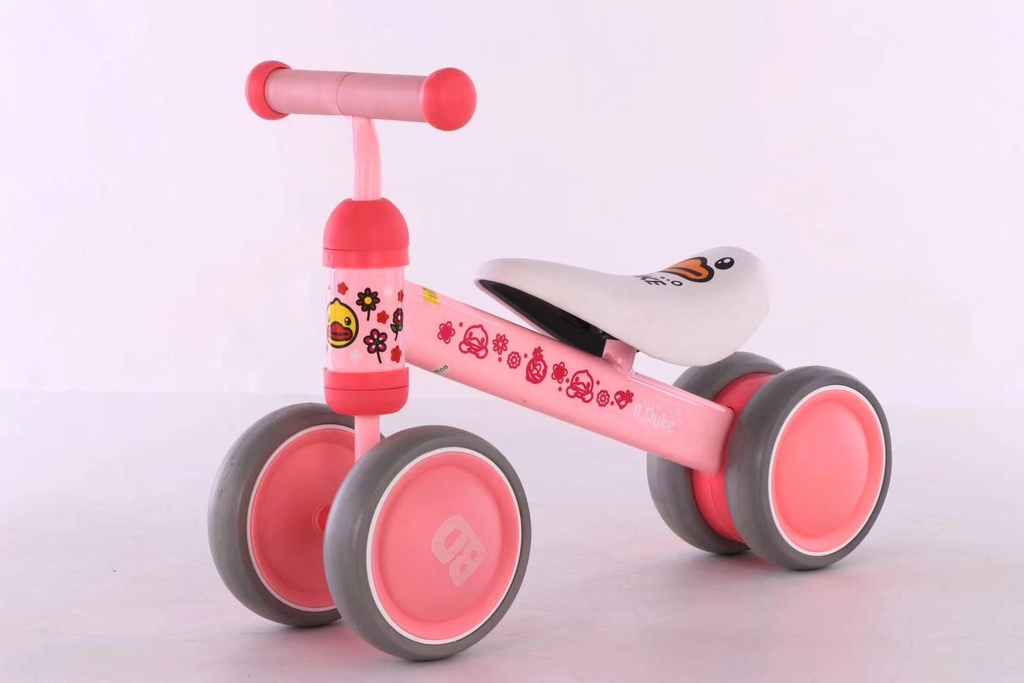 Plastic Baby Balance Tricycle – No Pedals, Three-Wheel Push Bike for Kids