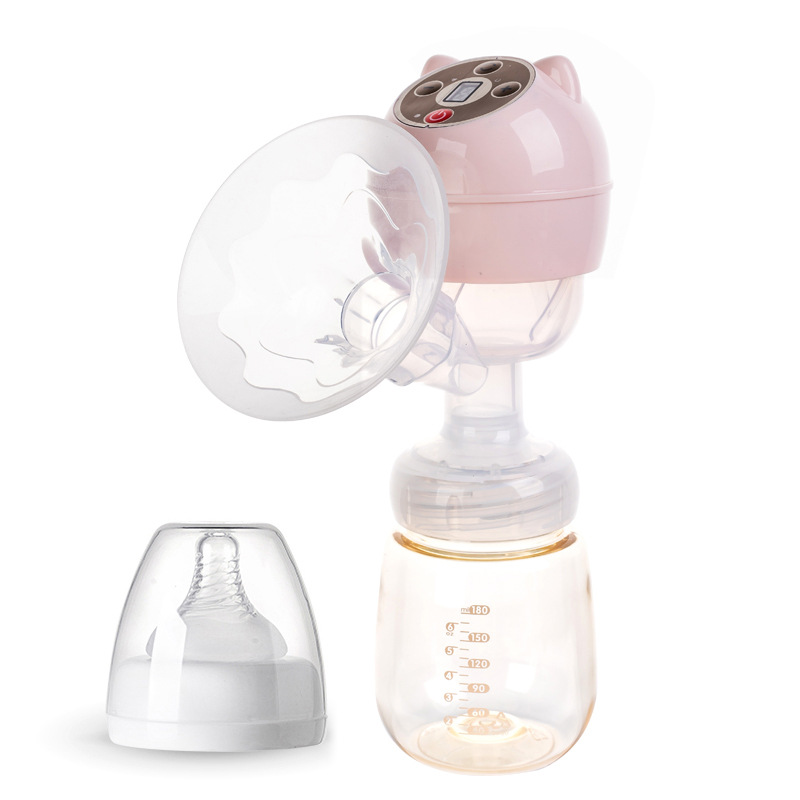 Integrated Electric Breast Pump with Milk Collection Bottle