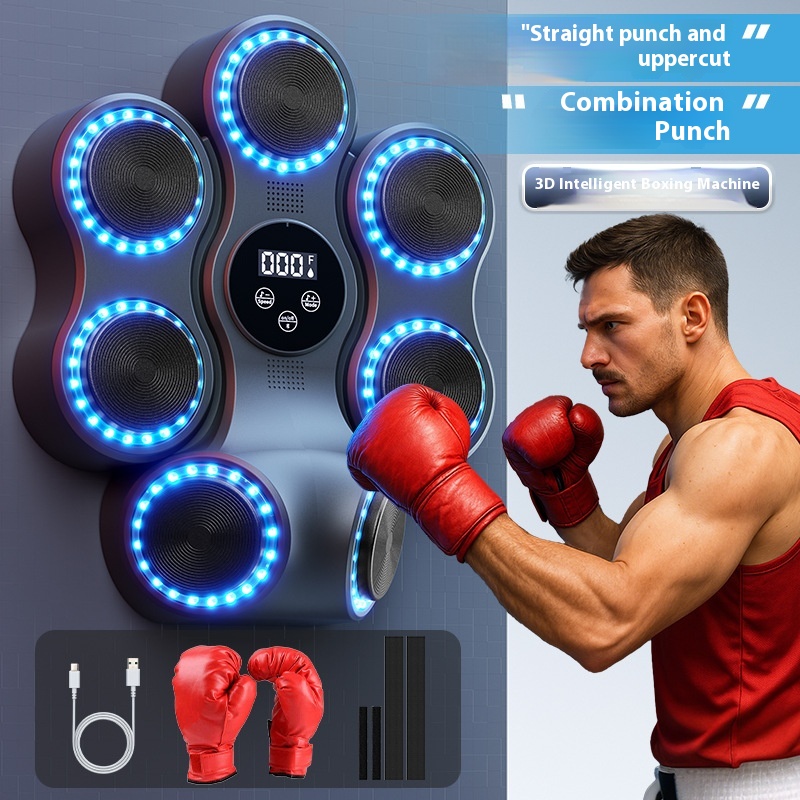 خطّاف جهاز الملاكمة الذكي بتقنية البلوتوث والموسيقى