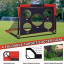 Portable Detachable Two-in-One Football Goal