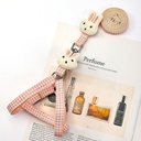 Cute Rabbit Dog Harness with Handheld Leash for Small and Medium-Sized Dogs