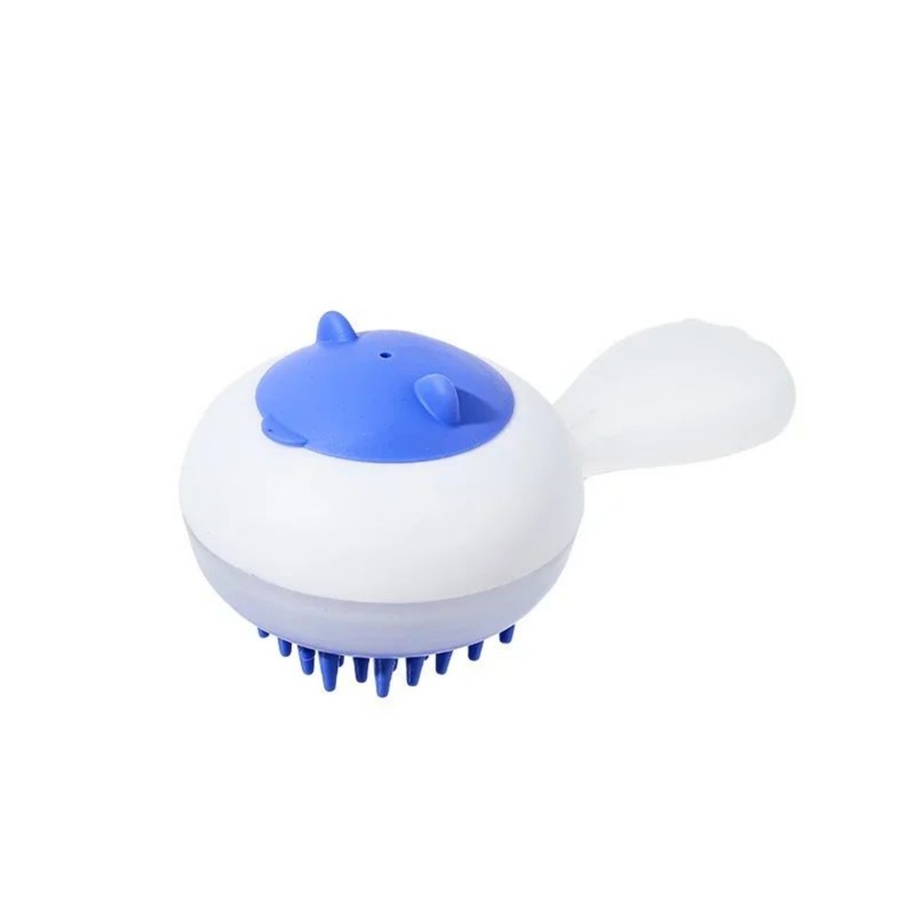 Dual-Use Pet Bathing & Massage Brush with Hair Removal