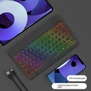 Colorful luminous wireless keyboard and mouse set