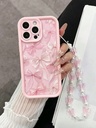 Phone Case with Bracelet — INS Style Cartoon Design