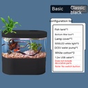 Mini Desktop Ecological Aquarium with Self-Circulating Water System