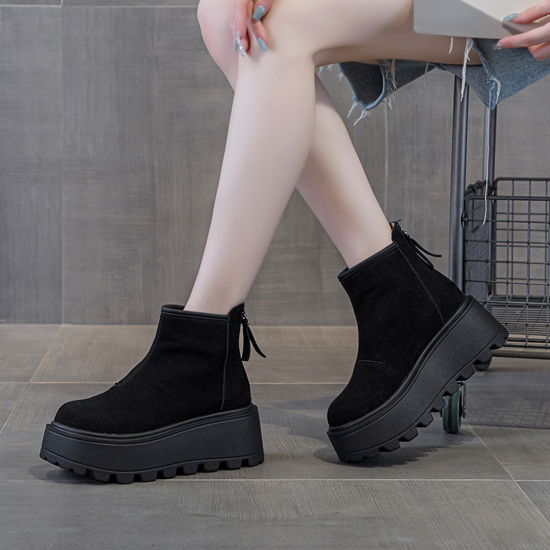 Women’s High-Leg Warm Leather Boots