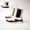 Girls’ Martin high-leg boots with side zipper