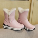 Girls’ winter boots, waterproof and lined with cotton and fur for added warmth