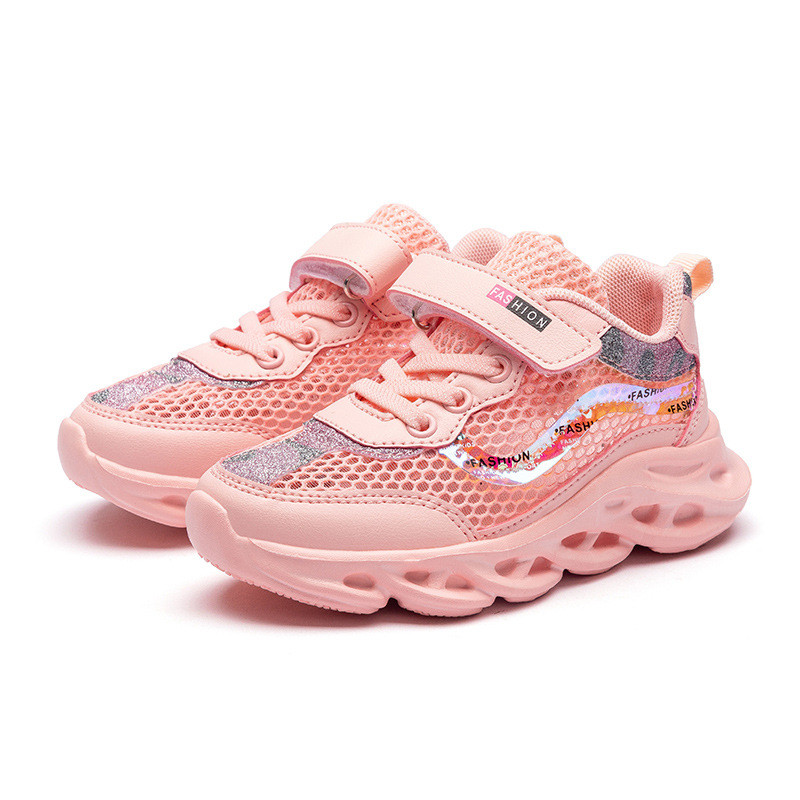 Three-layer mesh sneakers for girls